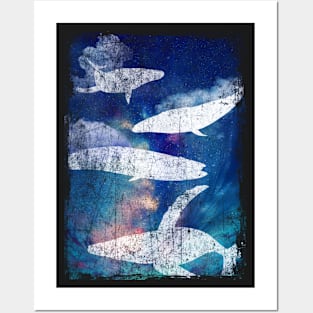 Flying Whales Posters and Art